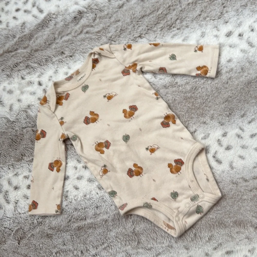 Carter’s Turkey pumpkin set unisex baby 6 months Thanksgiving holiday party fall